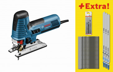 Bosch Stichsäge GST 160 CE Pendelhub, 800 Watt, inkl. 31 Sägeblättern, L-BOXX