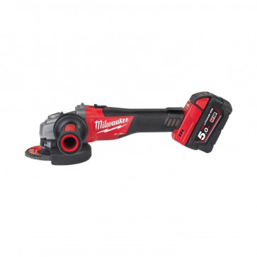 Milwaukee Akku-Winkelschleifer M18 CAG-125 X 18 Volt, 2 Akkus 5,0 Ah, Ladegerät, HD