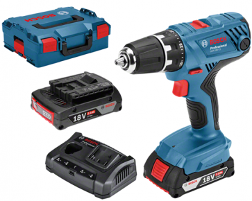 Bosch Akku-Bohrschrauber GSR 18V-21 2 x 2,0 Ah, L-Boxx