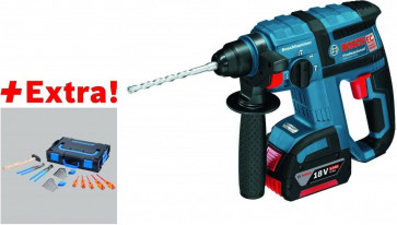 Bosch Akku-Bohrhammer GBH 18 V-EC 18 Volt, 2 Akkus 5,0 Ah, Ladegerät, L-BOXX