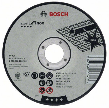 Bosch Trennscheibe für Metall 180 x 2 x 22,2 mm INOX