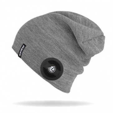 earebel Slim Beanie Slim grau mit integrierten  Kopfhörern - telefonieren und Musik hören mit