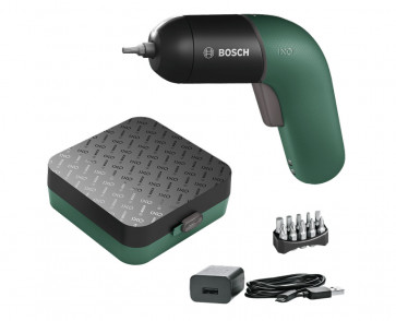 <u>
<li>Bosch IXO VI</li>
<li>Micro-USB-Lader</li>
<li>10 Standard-Schrauberbits</li>
<li>Aufbewahrungsbox</li>
</ul>