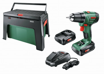 Bosch Akkuschrauber PSR 1800 LI-2 2 Akkus 1,5 Ah, Ladegerät, Workbox