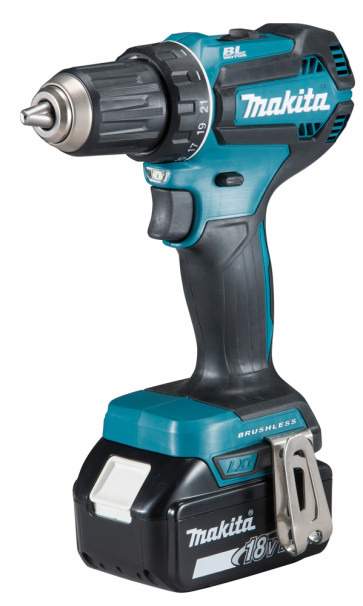 Makita Akku-Bohrschrauber DDF485RFJ 18V, mit 2 Akkus 3,0 Ah, Ladegerät, MAKPAC