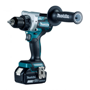 Makita Akku-Bohrschrauber DDF486RTJ 18 V, 2 Akkus 5,0 Ah, Ladegerät, max. Drehmoment= 130 Nm, im MAKPAC