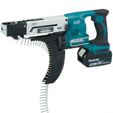 Makita Akku-Magazinschrauber DFR550RTJ 18V, 2 Akkus 5,0 Ah, Ladegerät, im MAKPAC