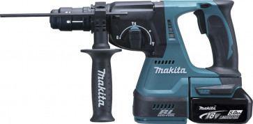 Makita Akku-Kombihammer DHR243RTJ 18V SDS-Plus 2 x 5,0 Ah Akkus, Ladegerät, Makpac 4