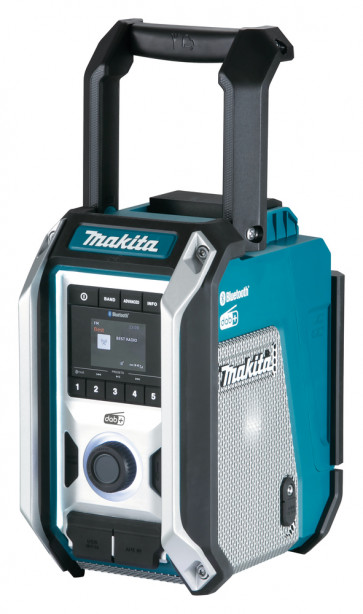 Makita Akku-Baustelleradio DMR 115 mit DAB/DAB+/Bluetooth 10,8-18 Volt/230 Volt