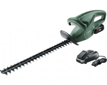 Bosch Akku-Heckenschere EasyHedgeCut 18-45 mit 2,0Ah Akku, Ladegerät 45 cm Schnittlänge, 15 mm Messerabstand