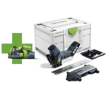 Festool Akku-Dämmstoffsäge ISC 240 Li EB-Basic-4,0 18 Volt, mit 1x 4,0 Ah Bluetooth Akkupack, ohne Ladegerät, im Systainer