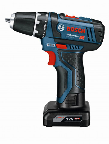 Bosch Akkuschrauber GSR 12V-15 inkl. 2x 2,0Ah, 1x 4,0Ah, Ladegerät und Lampe