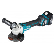 Makita Akku-Winkelschleifer DGA513RTJ 18V, 125 mm, 2 Akkus 5,0 Ah, Ladegerät, MAKPAC