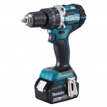 Makita Akku-Schlagbohrschrauber DHP484RTJ 18V, 2 Akkus 5,0 Ah, Ladegerät, Makpac