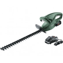 Bosch Akku-Heckenschere EasyHedgeCut 18-45 mit 2,0Ah Akku, Ladegerät 45 cm Schnittlänge, 15 mm Messerabstand