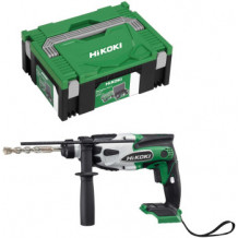 HiKOKI Akku-Bohrhammer DH18 DS Sondermodell 18 V, mit 2 Akkus 2,5 Ah, Ladegerät, im HIK-System-Case II