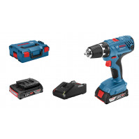 Bosch Akkuschrauber GSR 18V-21 2x 2,0 Ah, Ladegerät GAL18V-40, L-BOXX